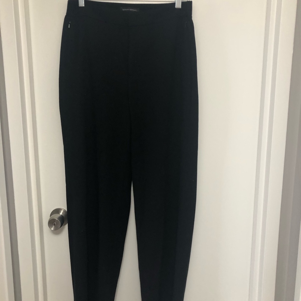 Banana republic pull on wide leg trouser